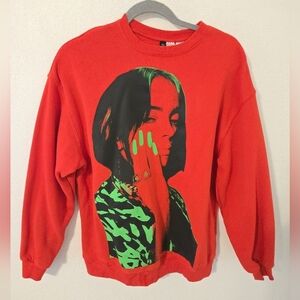 Divided H&M Label BILLIE EILISH Concert Tour Womens Size Small Sweatshirt Merch